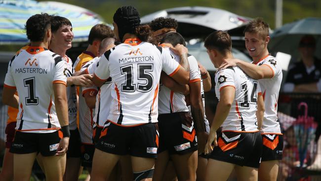 The Macarthur Wests Tigers came from behind to defeat Monaro in a thriller. Picture: Warren Gannon Photography