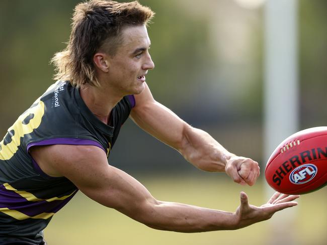 Noah Bradshaw playing for the Murray Bushrangers in 2022. Photo by Martin Keep/AFL Photos