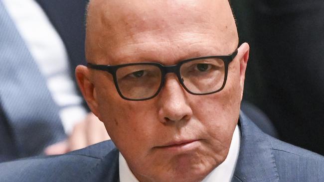 CANBERRA, AUSTRALIA, NewsWire Photos. NOVEMBER 30, 2023: Leader of the Opposition Peter Dutton during Question Time at Parliament House in Canberra. Picture: NCA NewsWire / Martin Ollman