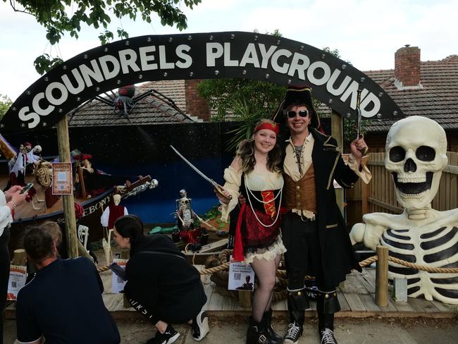 Richard and Hayley decorate their house for Halloween every year and raise money for the Monash Children's Hospital.