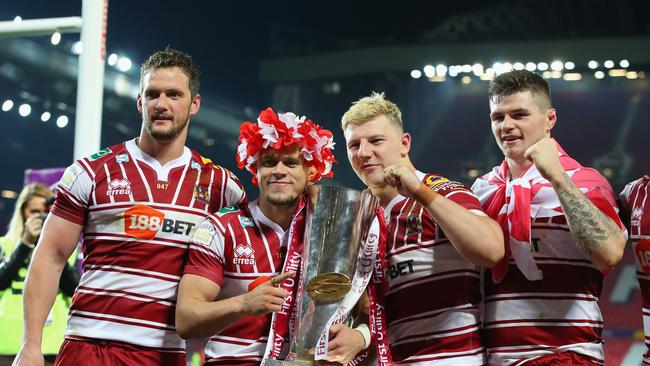 Williams and Bateman won two premierships with Wigan. Photo by Alex Livesey/Getty Images.