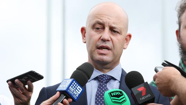 NRL CEO Todd Greenberg pictured at the official opening of the brand new NSWRL Centre of Excellence at Homebush in Sydney. Picture: Richard Dobson