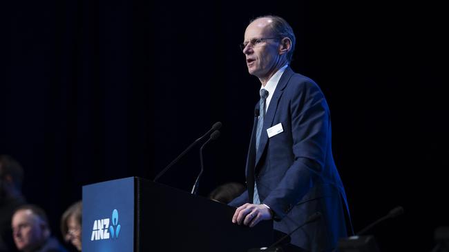 ANZ CEO Shayne Elliott at last year’s AGM. The bank is due to announce a new policy on fossil fuels in October. Picture: AAP