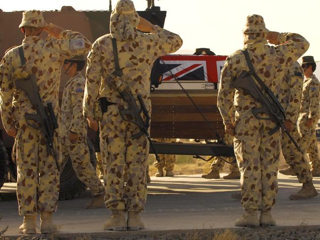 Courage under fire ... Australian Diggers who served in Iraq and Afghanistan are at risk of developing PTSD. Picture: Corporal (CPL) Rachel Ingram