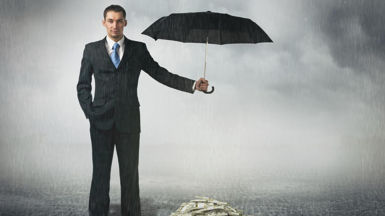 Australians are encouraged to save for a rainy day and not rely on the government. Picture: Getty Images