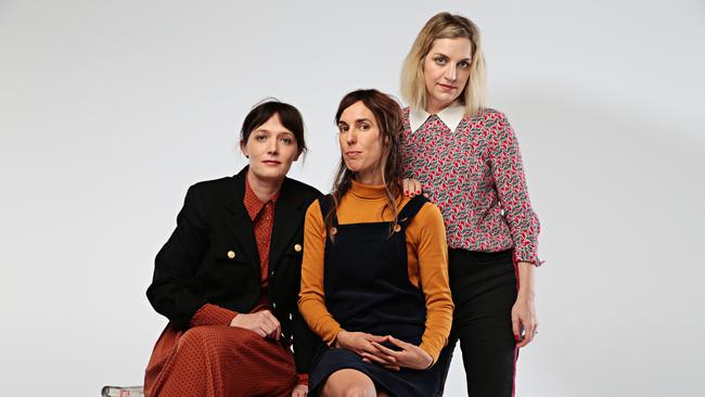 Sarah Blasko, left, Holly Throsby and Sally Seltmann of Seeker Lover Keeper. Picture: Adam Yip