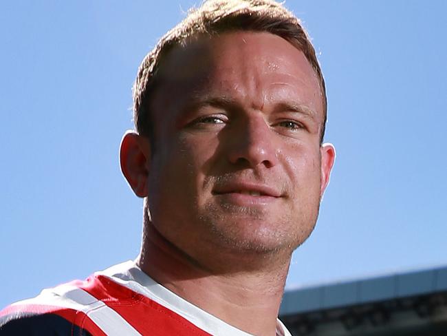 Sydney Roosters co-captain Jake Friend pictured at Allianz Stadium ahead of their preliminary final game against the Rabbitohs, the final game to be played at the stadium before it gets demolished and rebuilt. Picture: Toby Zerna