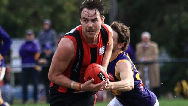 Max Otten in action for Blackburn in the Eastern Football League (EFL). Picture: Davis Harrigan