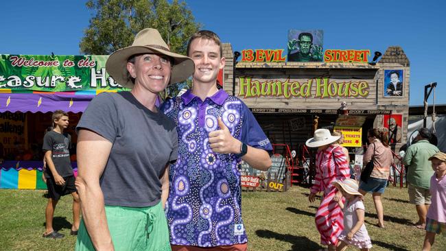 Meg Baker and Sydney-Jack Baker. Picture: Pema Tamang Pakhrin
