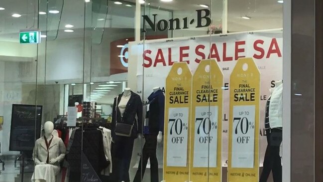 Noni B stores are part of the Mosaic Brands portfolio hit by the rent dispute.