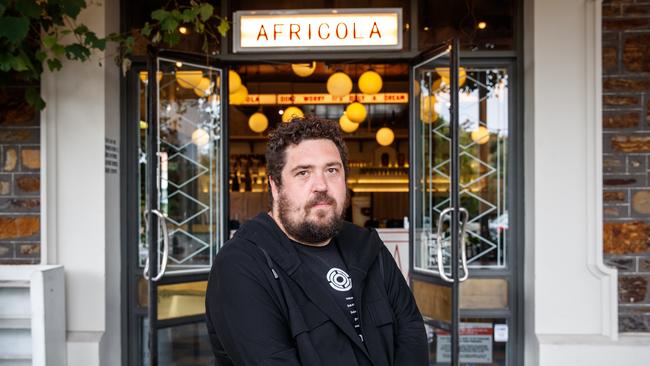 Duncan Welgemoed outside his restaurant Africola. Picture: Matt Turner