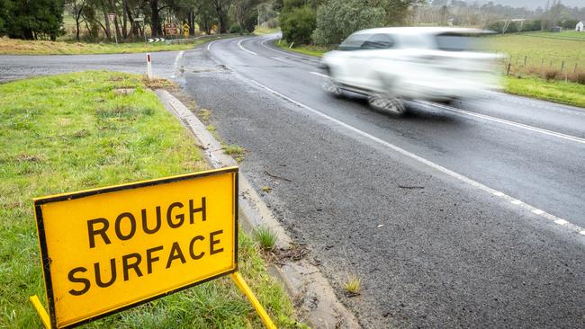 The Melba Highway between Coldstream and Yea came out on top as the state’s most unsafe road in a RACV survey this year. Picture: Jake Nowakowski