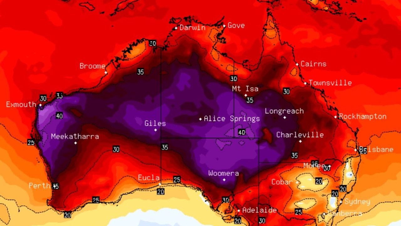 It comes as intense heat grips parts of WA, NT, SA and Queensland. Picture: WeatherZone