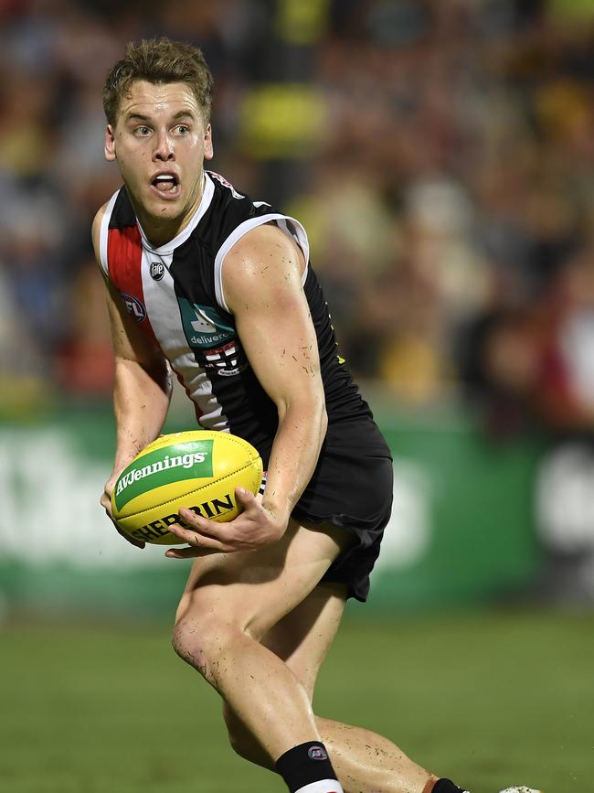 Ex-Saint Jack Lonie. (Photo by Albert Perez/AFL Photos/via Getty Images)