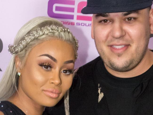 HOLLYWOOD, CA - MAY 10: Rob Kardashian and Blac Chyna arrive at her Blac Chyna Birthday Celebration And Unveiling Of Her 