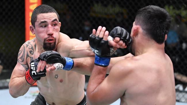 Robert Whittaker was ruthless against Kelvin Gastelum in Las Vegas in April. Picture: Chris Unger/Zuffa LLC