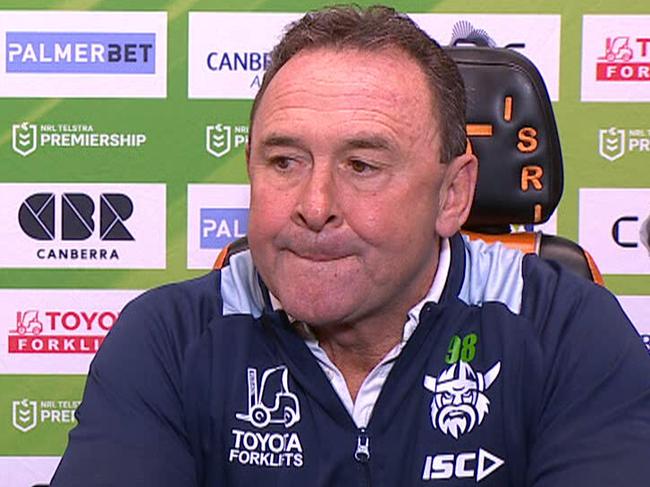 Ricky Stuart and Elliot Whitehead post game press conference.