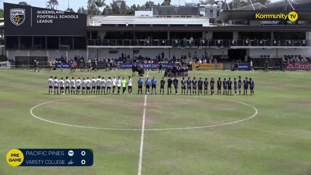 Replay: Pacific Pines SHS v Varsity College (Intermediate Boys) - Queensland Football Schools League grand finals