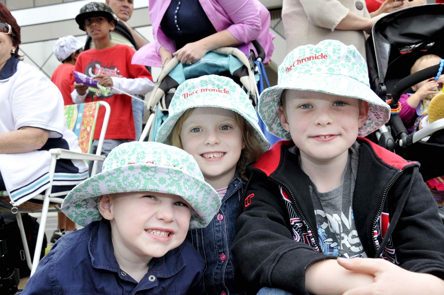 James, Katie and Sam Beasley. Picture: Dave Noonan and Nev Madsen