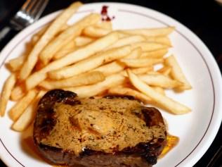 Streak frites at Bistro Rex at Potts Point in Sydney. Picture: Richard Dobson