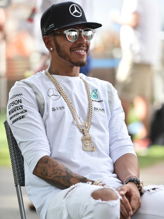 More bling at the 2016 Australian Grand Prix in Melbourne. Photo: AAP Image/Julian Smith