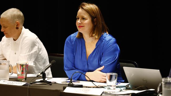 Queensland senator Nita Green, right, is head of the Joint Select Committee on the Aboriginal and Torres Strait Islander Voice Referendum. Picture: Brendan Radke