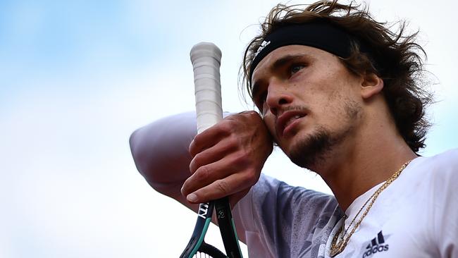 Alexander Zverev had flu-like symptoms during his loss to Italy's Jannik Sinner