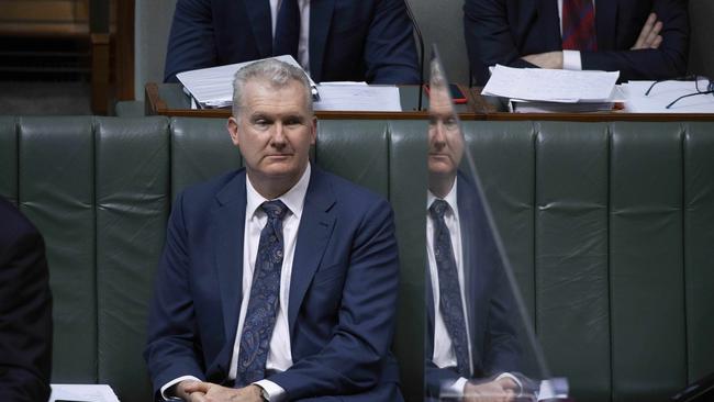 Employment and Workplace Relations Minister Tony Burke in Question Time in the House of Representatives in Parliament House in Canberra. Picture: NCA NewsWire / Gary Ramage