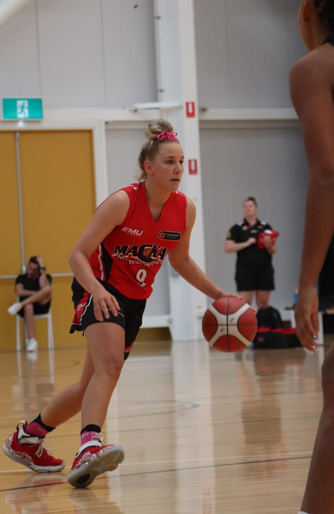 Mackay Meteorettes guard Paris Santacaterina. Picture: Basketball Queensland