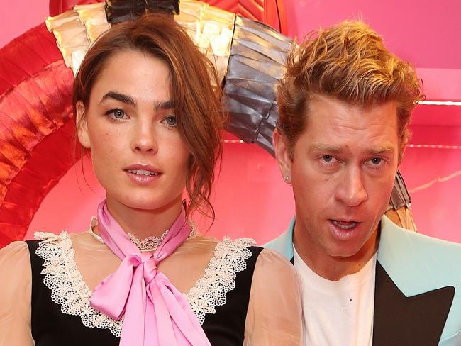 Guests at the Gucci garden event.  Bambi Northwood-Blyth and Dan Single. Picture: Julie Kiriacoudis