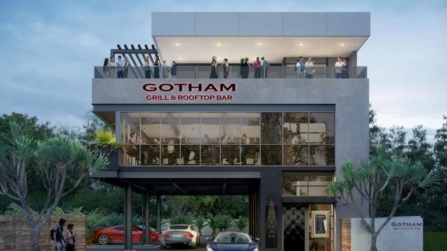 Mr Ridgeway’s Gotham Bar and Grill on the Gold Coast Artist impression