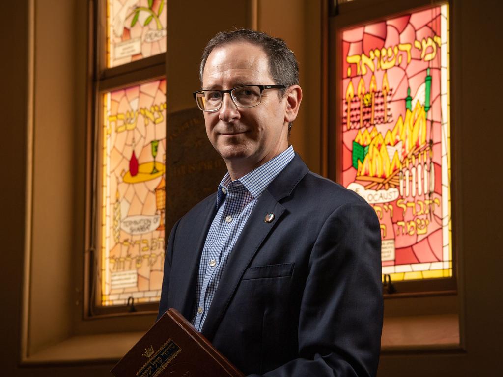 Queensland Jewish president Jason Steinberg said some were afraid to display their Jewish identity. Picture: Brad Fleet