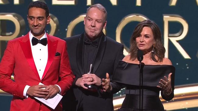 The Project won Popular Panel or Current Affairs Program at the Logies with Waleed Aly, Peter Helliar and Lisa Wilkinson, Waleed Aly and Peter Helliar accepting the award.