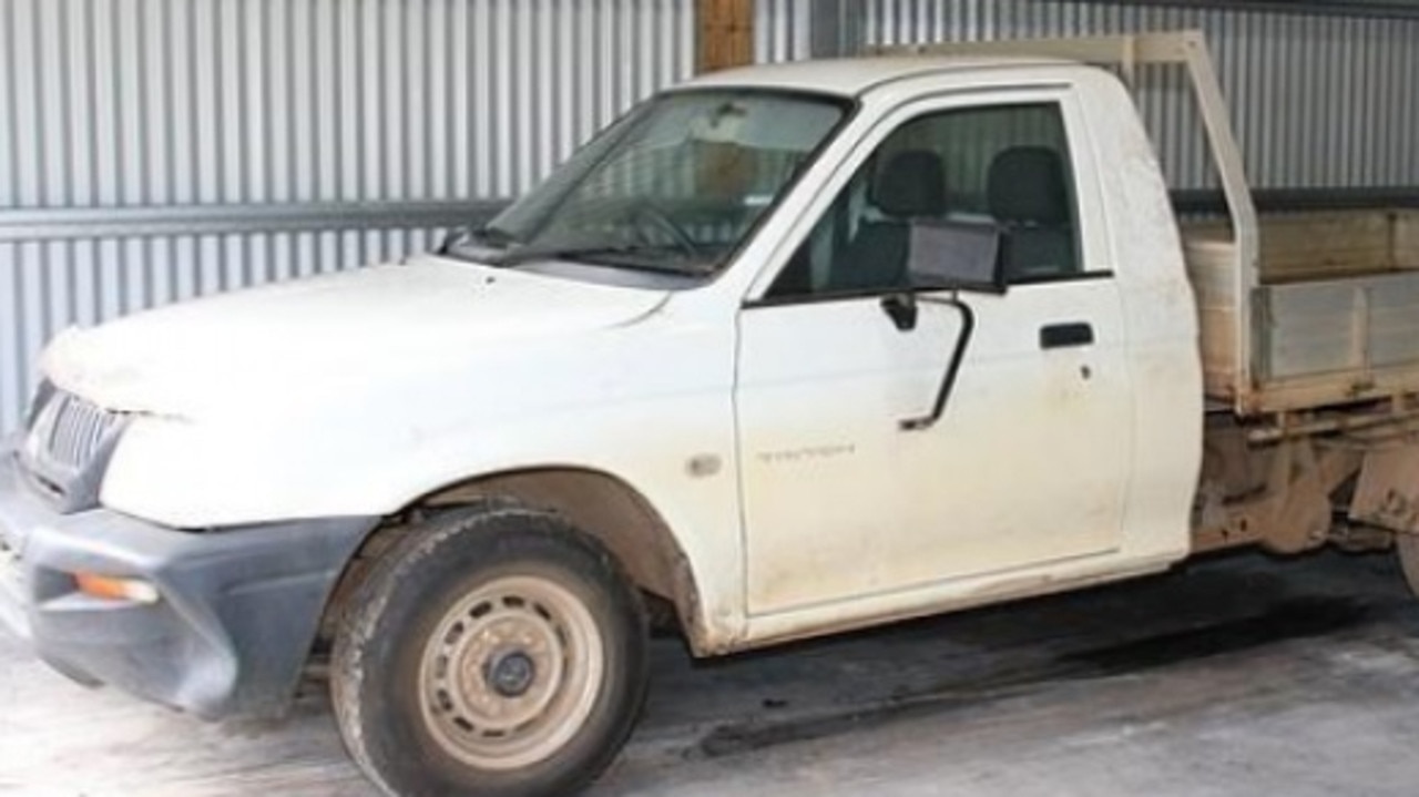 The search was launched after police were able to link Joe Johnson with a white ute believed to have been stolen from another part of Gympie.