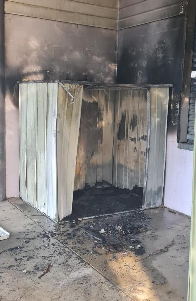 Aftermath of a suspicious fire at Labrador State School on Sunday. Picture: Sam O'Connor MP / Facebook