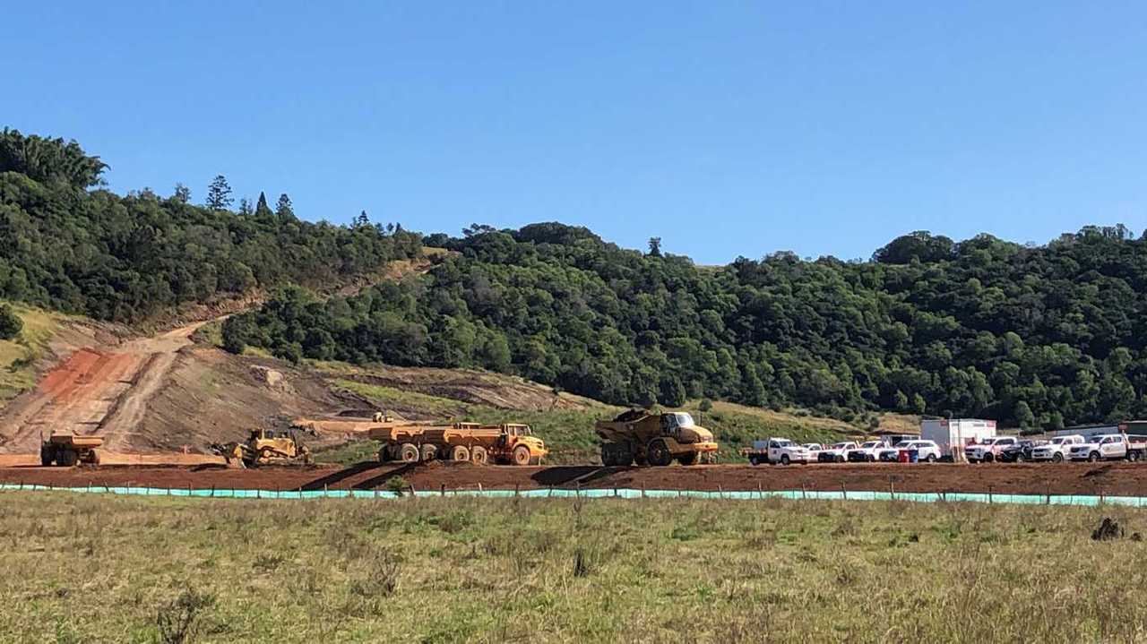 Earthworks at a development in North Lismore. Picture: Alison Paterson