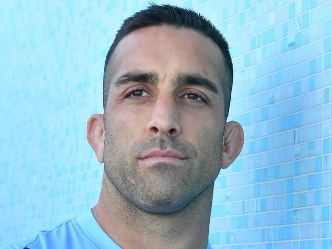 NSW Blues player Paul Vaughan poses for a photograph during a media session in Sydney, Monday, May 27, 2019. Game one of the NRL State of Origin series will be played at Suncorp Stadium on Wednesday 5 June. (AAP Image/Dean Lewins) NO ARCHIVING