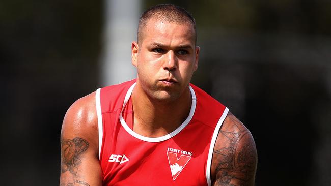 Lance Franklin was enjoying a strong pre-season before being grounded by knee surgery.