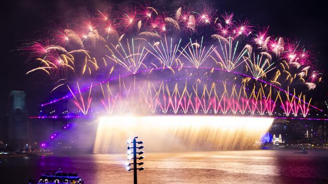 For the first time, fireworks will be launched from 80 new positions on the western side of the Harbour Bridge. Picture: Monique Harmer