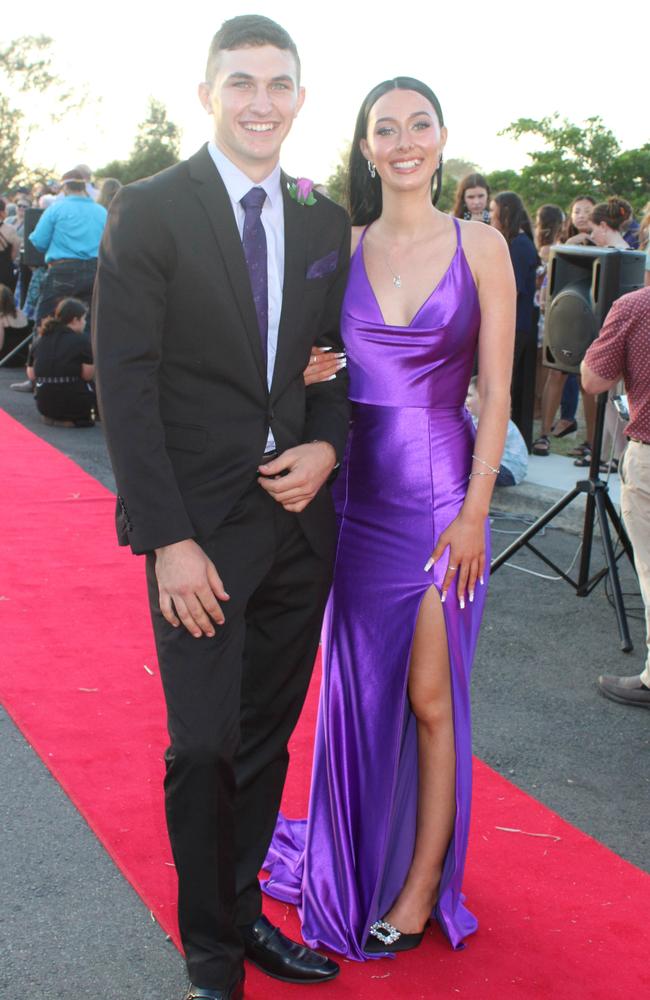 John Browne and Sharvani Ghiggioli at the 2023 Gin Gin State High School Formal.