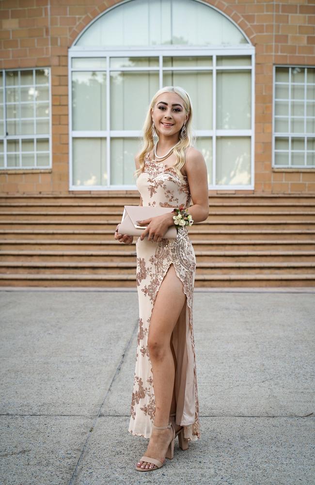 Natalia Gibbs at the Mackay North State High School formal at Windmill Function Centre, November 19, 2021. Picture: Heidi Petith