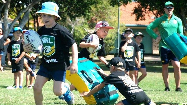 COME AND TRY: Gold Coast Titans invite youngsters aged 6 to 16 to their come and try session at Oakes Oval on February 25 at 4.30pm at Oakes Oval. Here the club hosted a recent Titans clinic on the Gold Coast.