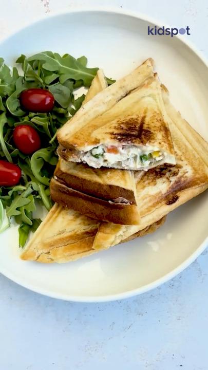 Chicken pie jaffles