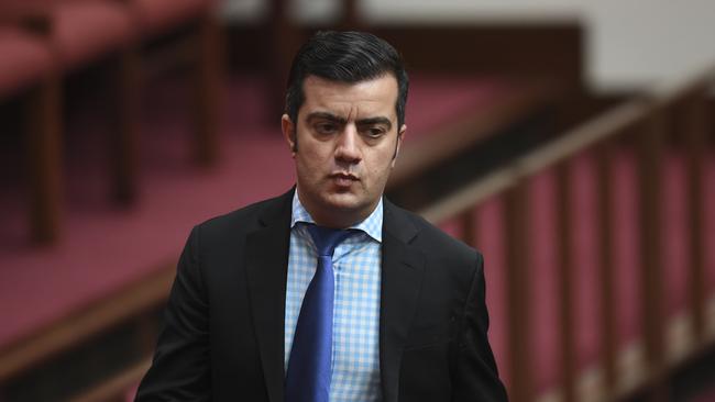 Labor Senator Sam Dastyari in the Senate yesterday. Picture: AAP