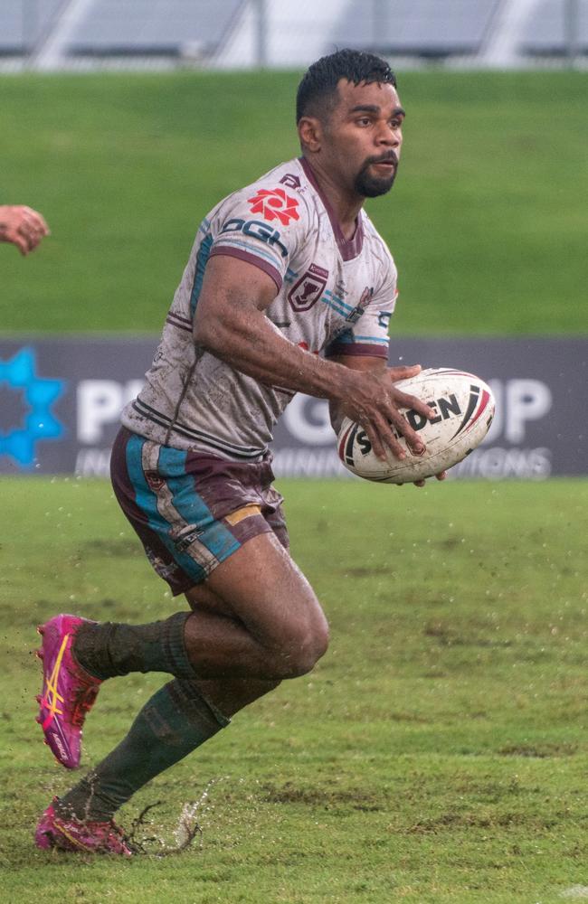 Rayden Burns featured prominently for Mackay Cutters vs Townsville Blackhawks. Picture: Michaela Harlow