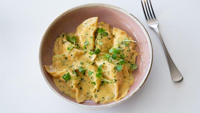 The prawn and bug agnolotti. Picture: David Kelly