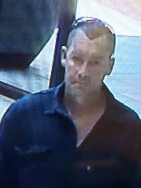 The suspect in the JB Hi-Fi West Lakes robbery.