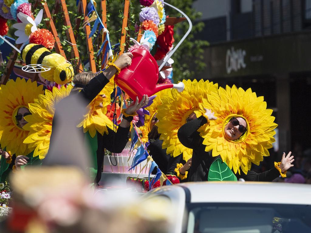 Winter Shelter Toowoomba float in the Grand Central Floral Parade of the Carnival of Flowers, Saturday, September 21, 2024. Picture: Kevin Farmer