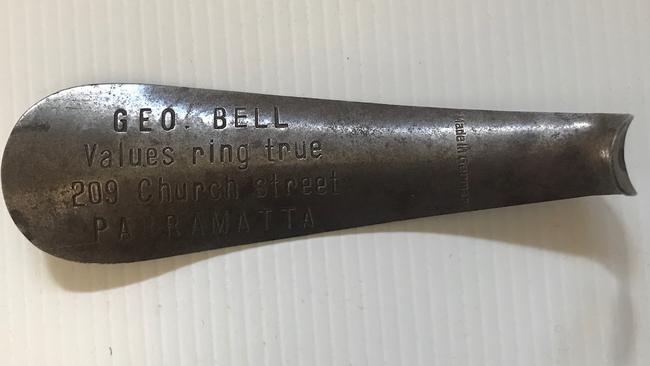A shoe horn from a Parramatta store.