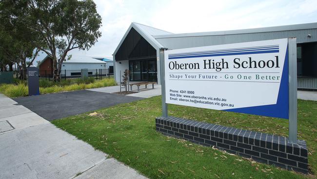 Oberon High School in Armstrong Creek was the fifth highest performing Geelong school in 2022. Picture: Alan Barber